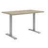 SCHREIBTISCH  in Eichefarben  - Eichefarben/Weiß, KONVENTIONELL, Holzwerkstoff/Metall (120/75,8/80cm) - Voleo