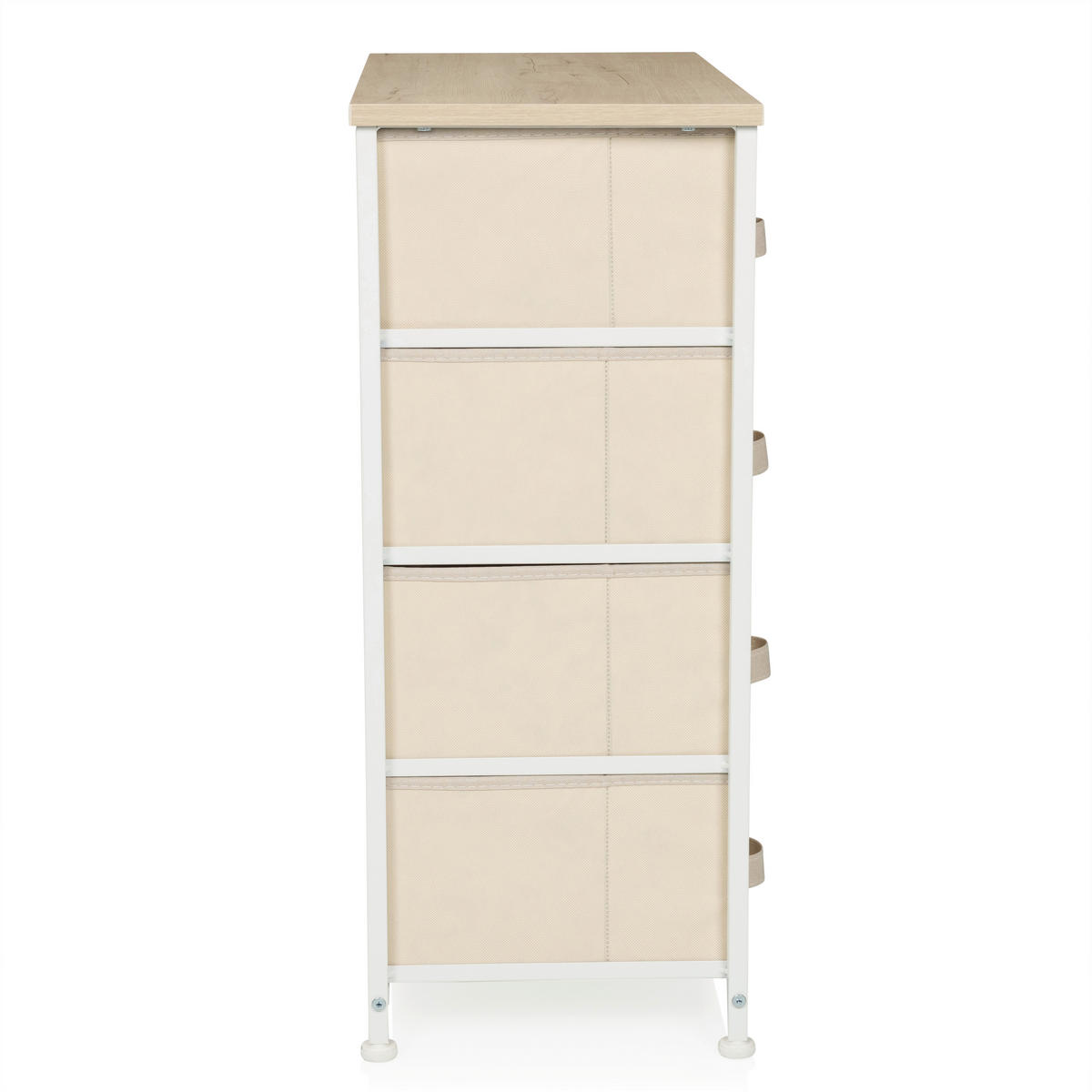 KOMMODE  in 63,5/73/30 cm  - Beige/Weiß, MODERN, Kunststoff/Textil (63,5/73/30cm) - MID.YOU