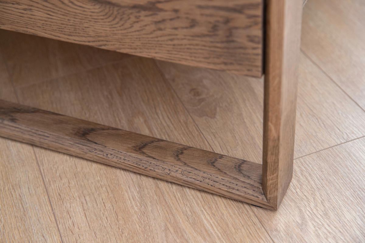 BETT 140/200 cm  in Eiche dunkel  - Eiche dunkel, MODERN, Holz (140/200cm) - Linea Natura