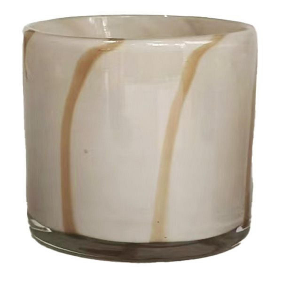 LJUSLYKTA - beige, Basics, glas (8/8cm)