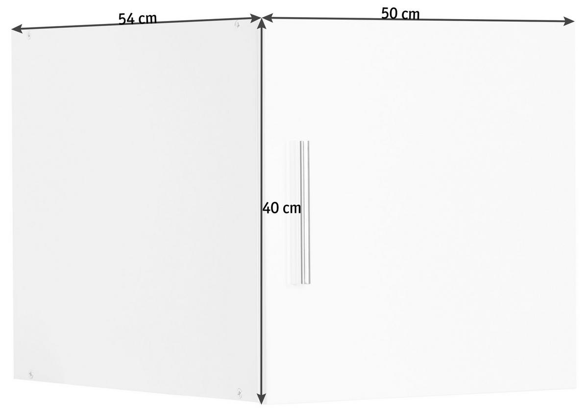 NÁSTAVEC NA SKŘÍŇ, 50/40/54 cm - bílá/barvy chromu, Design, kompozitní dřevo/plast (50/40/54cm) - Xora