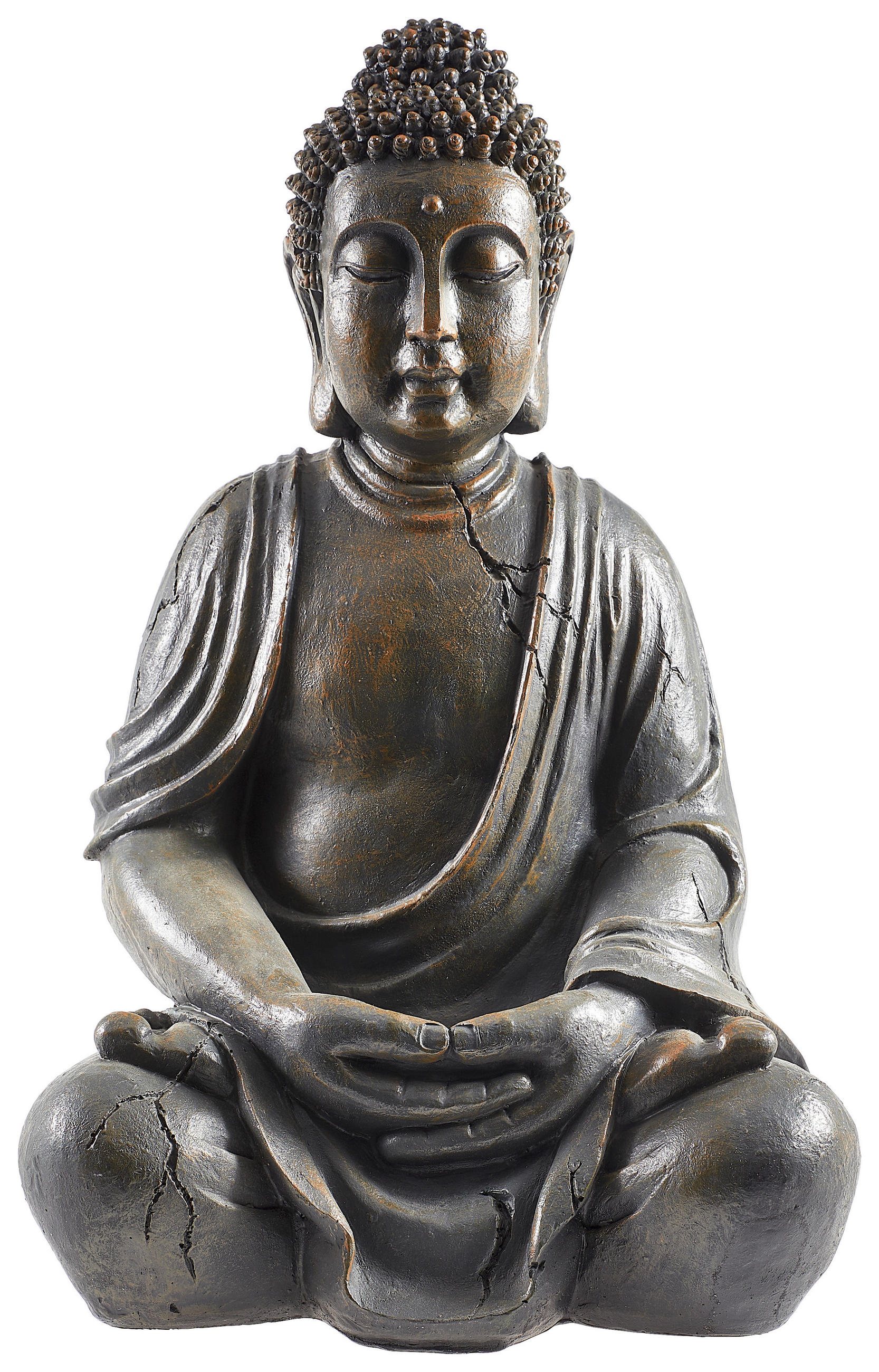 BUDDHA  - Braun, Basics, Kunststoff (26/32/50cm) - Boltze Home