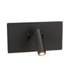 LED-WANDLEUCHTE Lancaster 23/9-16/12 cm   - Schwarz, Basics, Metall (23/9-16/12cm) - Novel