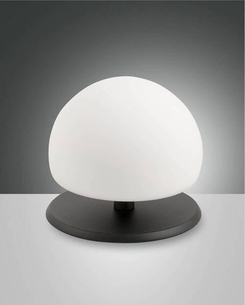 Thumbnail - Fabas Luce Led-Tischleuchte Morgana, Weiß, Glas, F, 13 cm, ISO 9001, Touch (on/off), LED-Leuchtmittel austauschbar, Lamp...