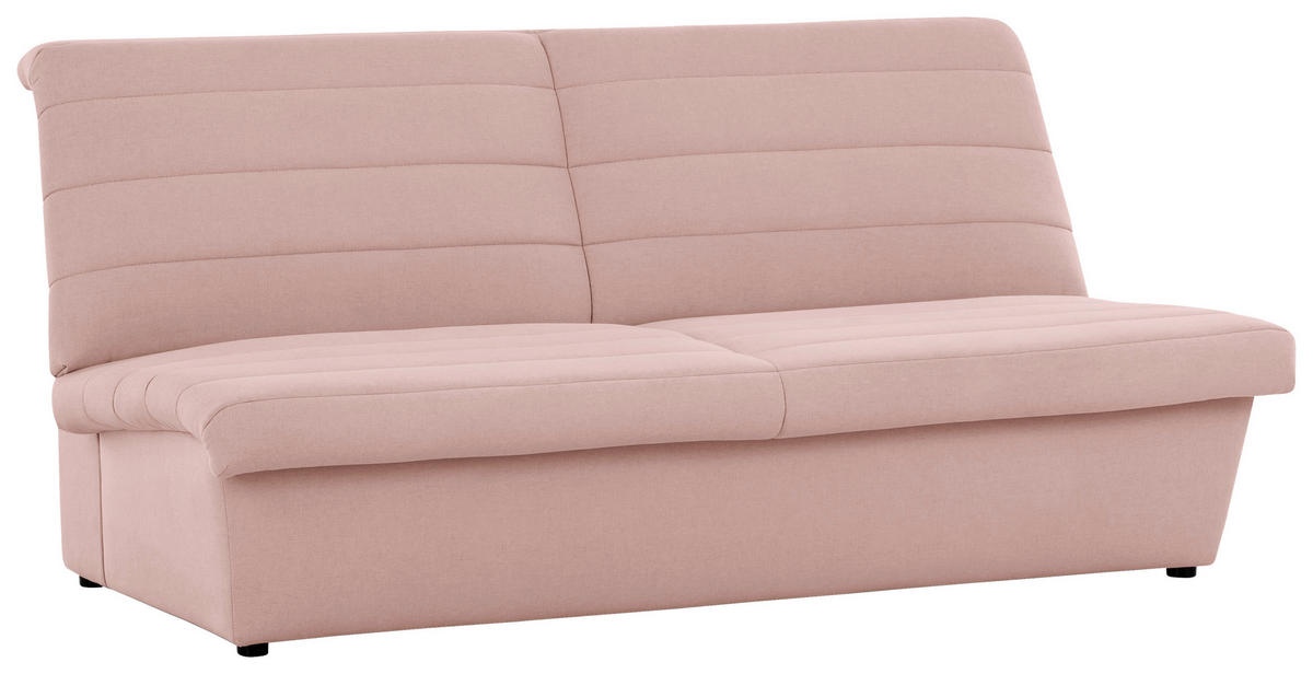 2-SITZER-SOFA in Webstoff Rosa  - Schwarz/Rosa, Design, Kunststoff/Textil (185/92/103cm) - LOOKS by W.Joop