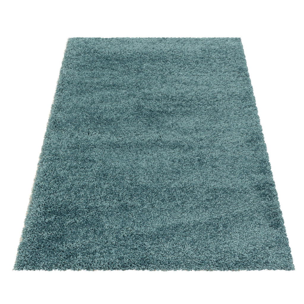 Thumbnail - Hochflorteppich Sydney 3000 hellblau, Hellblau, Textil, Uni, rechteckig, 120x170 cm, Oeko-Tex® Standard 100, für Fußbode...