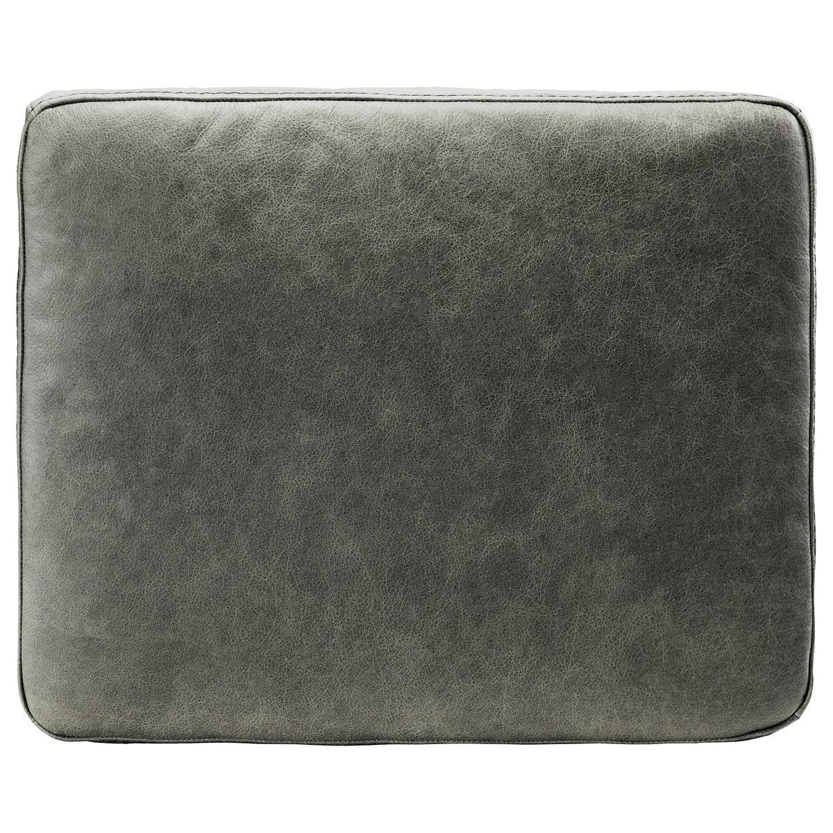 ZIERKISSEN SPRING  - Grau, Design, Leder/Textil (52/42/7cm) - Livetastic