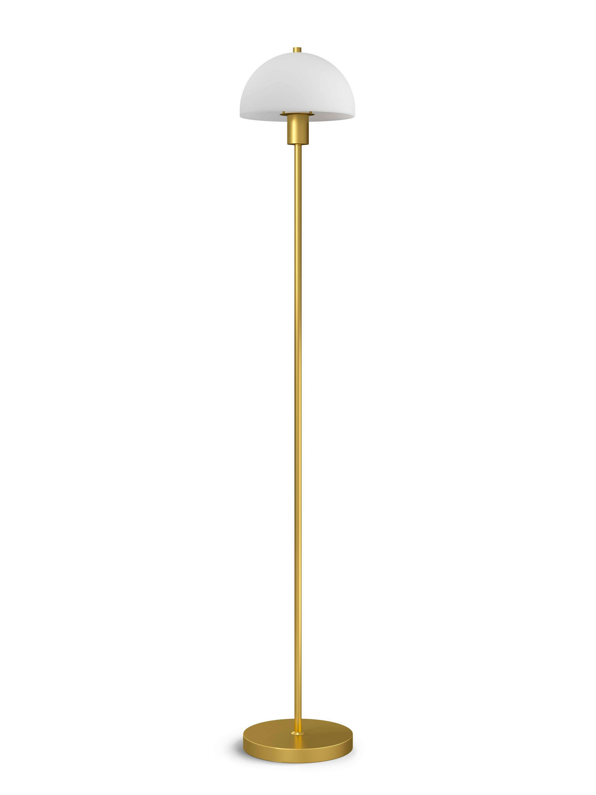 STEHLEUCHTE 20/125 cm    - Messingfarben/Opal, KONVENTIONELL, Glas/Metall (20/125cm) - Belid