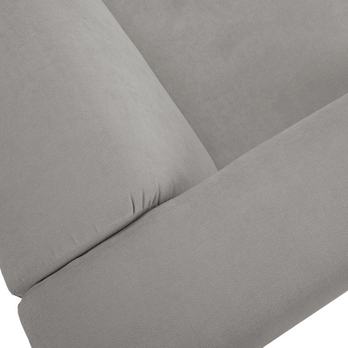 ECKSOFA in Struktur Grau  - Grau, Modern, Textil (255/72/160cm) - Trendmanufaktur