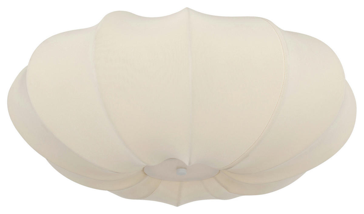 DECKENLEUCHTE  48/20 cm    - Beige, Design, Textil/Metall (48/20cm) - Collet's Monde