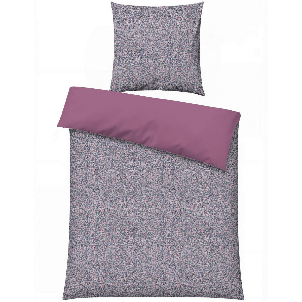 BETTWÄSCHE 135/200 cm  - Lila, Basics, Textil (135/200cm)