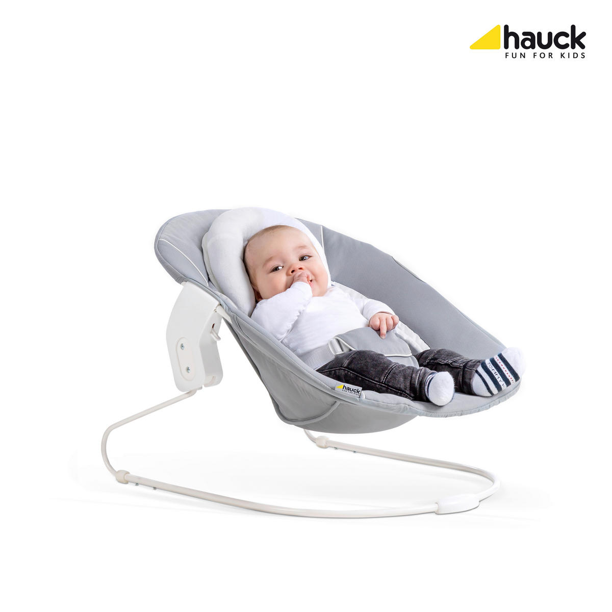 WIPPE ALPHA BOUNCER   - Weiß/Grau, KONVENTIONELL, Textil (66/49/45cm) - Hauck