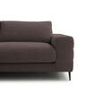 ECKSOFA  in Flachgewebe Hellbraun  177/253 cm  - Hellbraun/Schwarz, Design, Textil/Metall (177/253cm) - Dieter Knoll