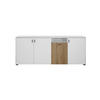 SIDEBOARD  in  - Eichefarben/Schwarz, Design, Holzwerkstoff/Kunststoff (200cm) - MID.YOU