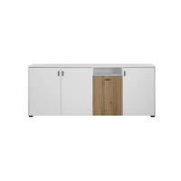 SIDEBOARD  in  - Eichefarben/Schwarz, Design, Holzwerkstoff/Kunststoff (200cm) - MID.YOU