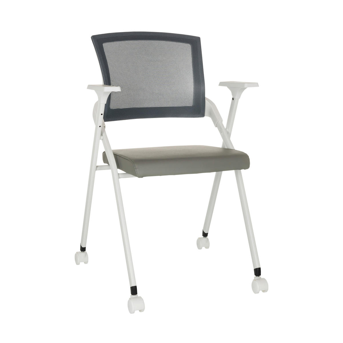KONFERENČNÍ ŽIDLE - bílá/šedá, Basics, kov/textil (61/98/58cm) - MID.YOU
