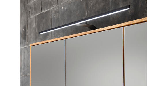 SPIEGELSCHRANK 80/70/20 cm  - Eichefarben/Silberfarben, KONVENTIONELL, Glas/Holz (80/70/20cm) - Linea Natura