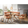 ECKBANK 160/180 cm  in Cognac, Wildeiche  - Wildeiche/Eichefarben, Design, Holz/Textil (160/180cm) - Venda