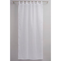 SCHLAUFENVORHANG  - Weiss, Basics, Textil (150/260cm)