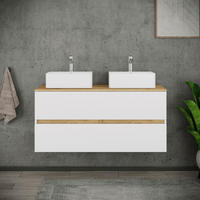 BADEZIMMER 3-teilig  in 111 cm  - Honigeiche/Weiß, Trend, Keramik/Holzwerkstoff (111cm) - MID.YOU
