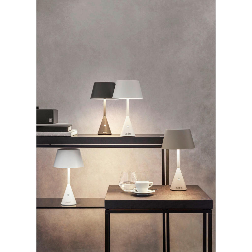 Thumbnail - Joop! Akku-Tischleuchte Move Lights, Weiß, Kunststoff, 29.5 cm, Touch (on/off), kabelloses Laden, tragbar, einfach zu tr...