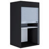 AKTENSCHRANK 50/93/40 cm  - Schwarz/Grau, Modern, Holzwerkstoff/Kunststoff (50/93/40cm) - MID.YOU