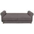 SCHLAFSOFA  mit Stoffauswahl, Liegefunktion, Rücken echt Cord Dunkelgrau  - Dunkelgrau/Schwarz, KONVENTIONELL, Kunststoff/Textil (250/95/125cm) - Hom`in