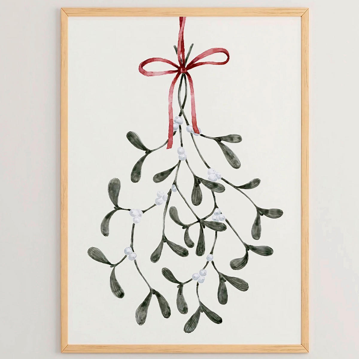 LEINWANDBILD Abstraktes 33/48/2 cm  - Dunkelgrün/Rot, Basics, Holzwerkstoff (33/48/2cm) - X-Mas