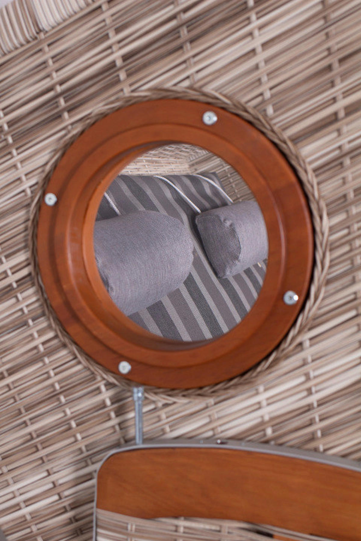 STRANDKORB - Braun/Grau, Basics, Holz/Kunststoff (140/160/80cm) - Gardenson