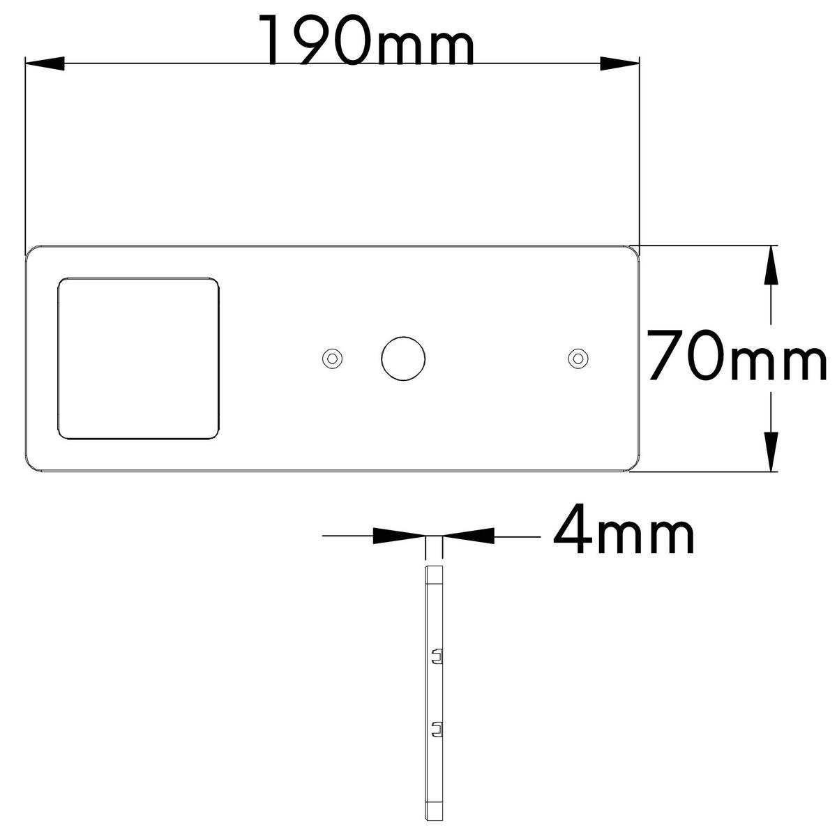 UNTERBAULEUCHTEN-SET - Alufarben, Basics, Metall (19/7/0,4cm) - HKT