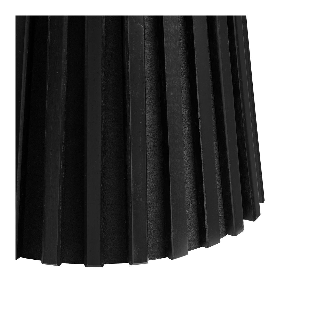 BEISTELLTISCH 40/50/40 cm Osaka Eiche Schwarz rund  - Schwarz, Basics, Holz/Holzwerkstoff (40/50/40cm)