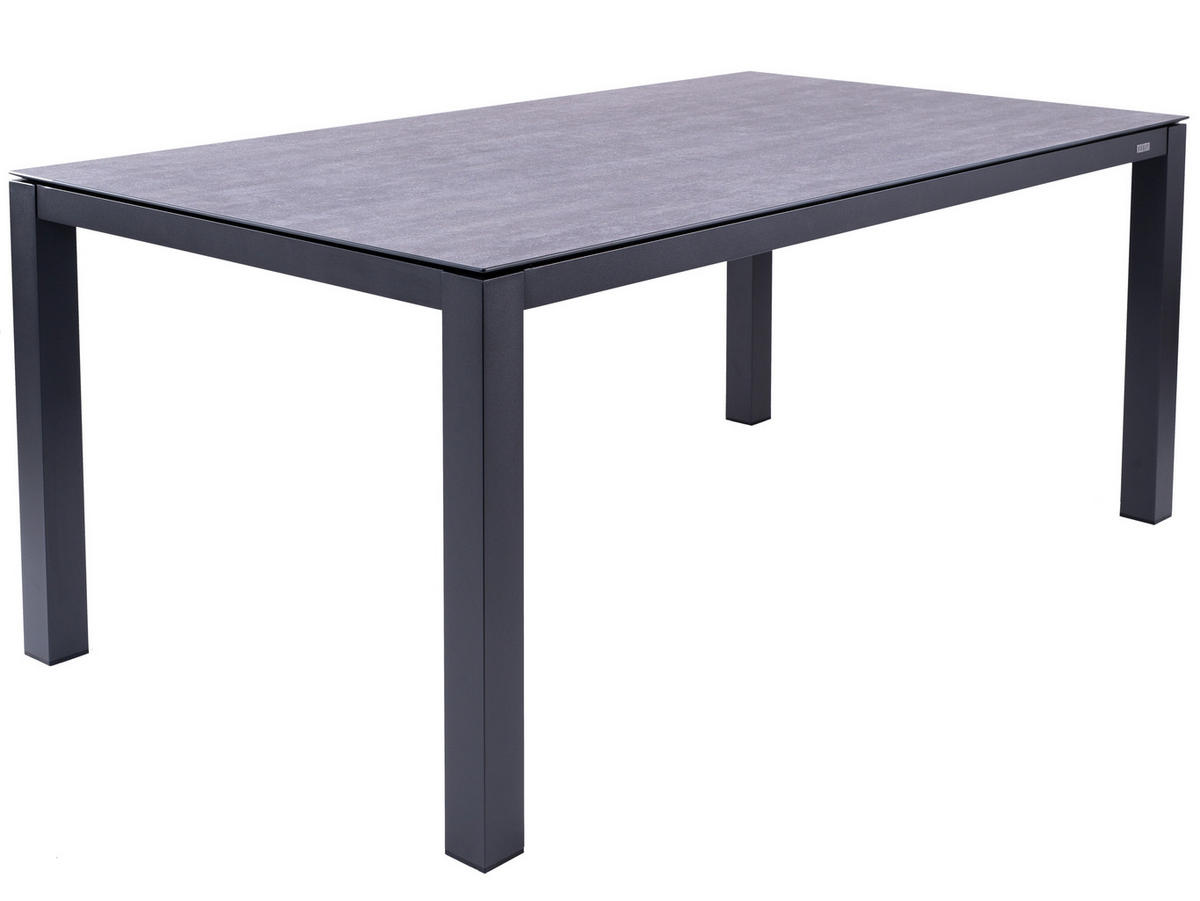 GARTENTISCHPLATTE 160/90/1,3 cm Kunststoff  - Grau, Design, Kunststoff (160/90/1,3cm) - Zebra 