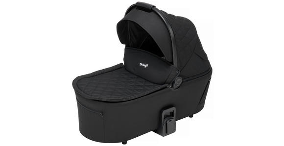 KINDERWAGENSET  - Schwarz, Basics, Textil/Metall - My Baby Lou
