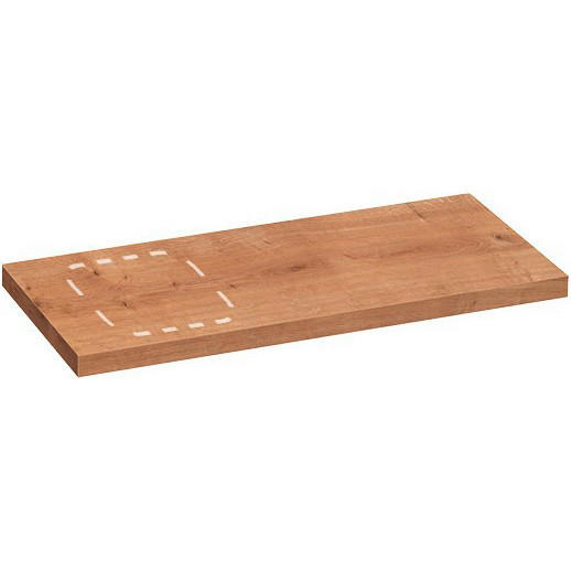 WASCHTISCH-ABDECKPLATTE 50,5/3,8/110 cm  - Eichefarben, Trend, Holzwerkstoff (50,5/3,8/110cm) - Voleo