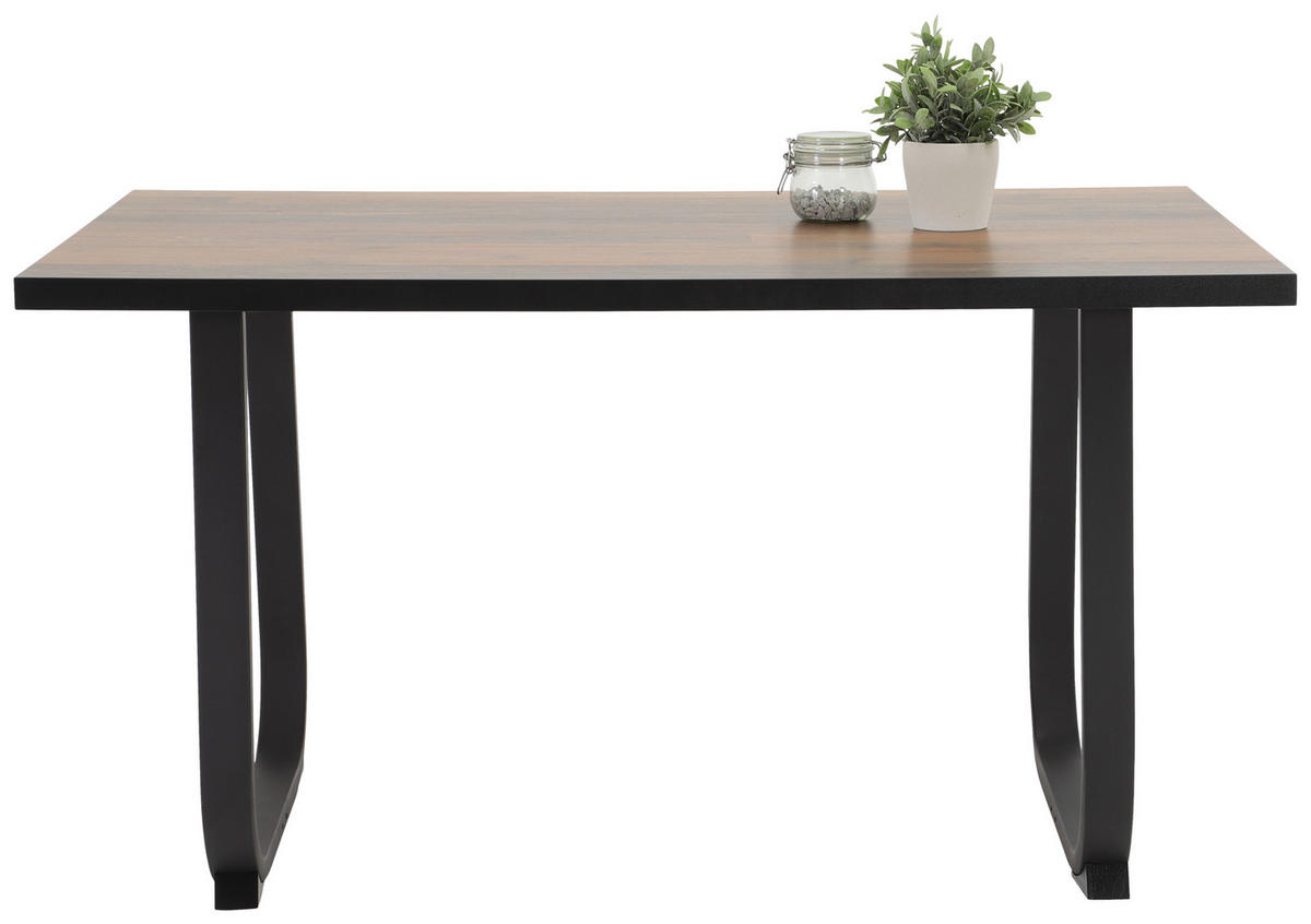 ESSTISCH in Holzwerkstoff 140/90/76 cm  - Anthrazit/Braun, Trend, Holzwerkstoff (140/90/76cm) - Boxxx