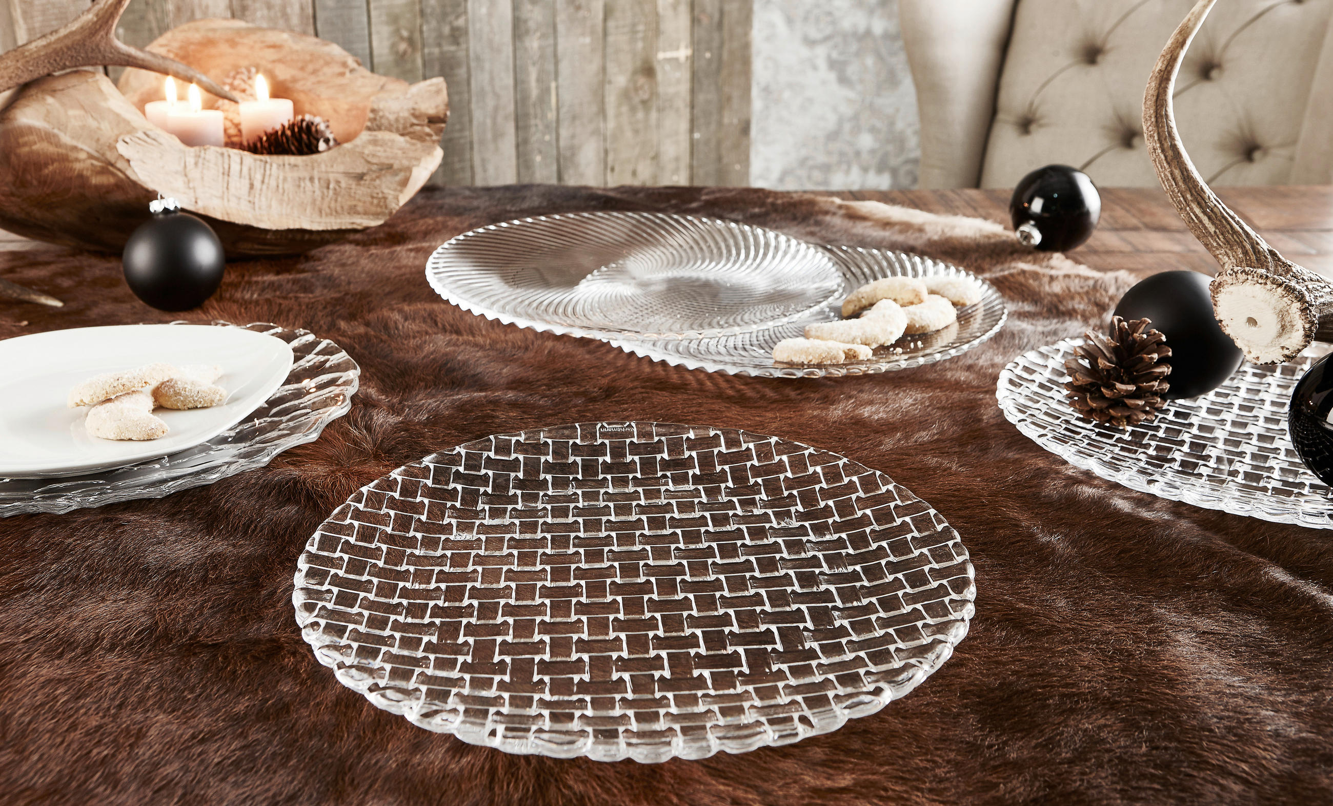 SALATTELLERSET BOSSA NOVA 2-teilig  - Klar, Glas (23/1,8cm) - Nachtmann