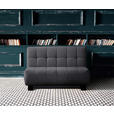 SCHLAFSOFA Grau  - Schwarz/Grau, Design, Textil/Metall (125/92/102cm) - Novel