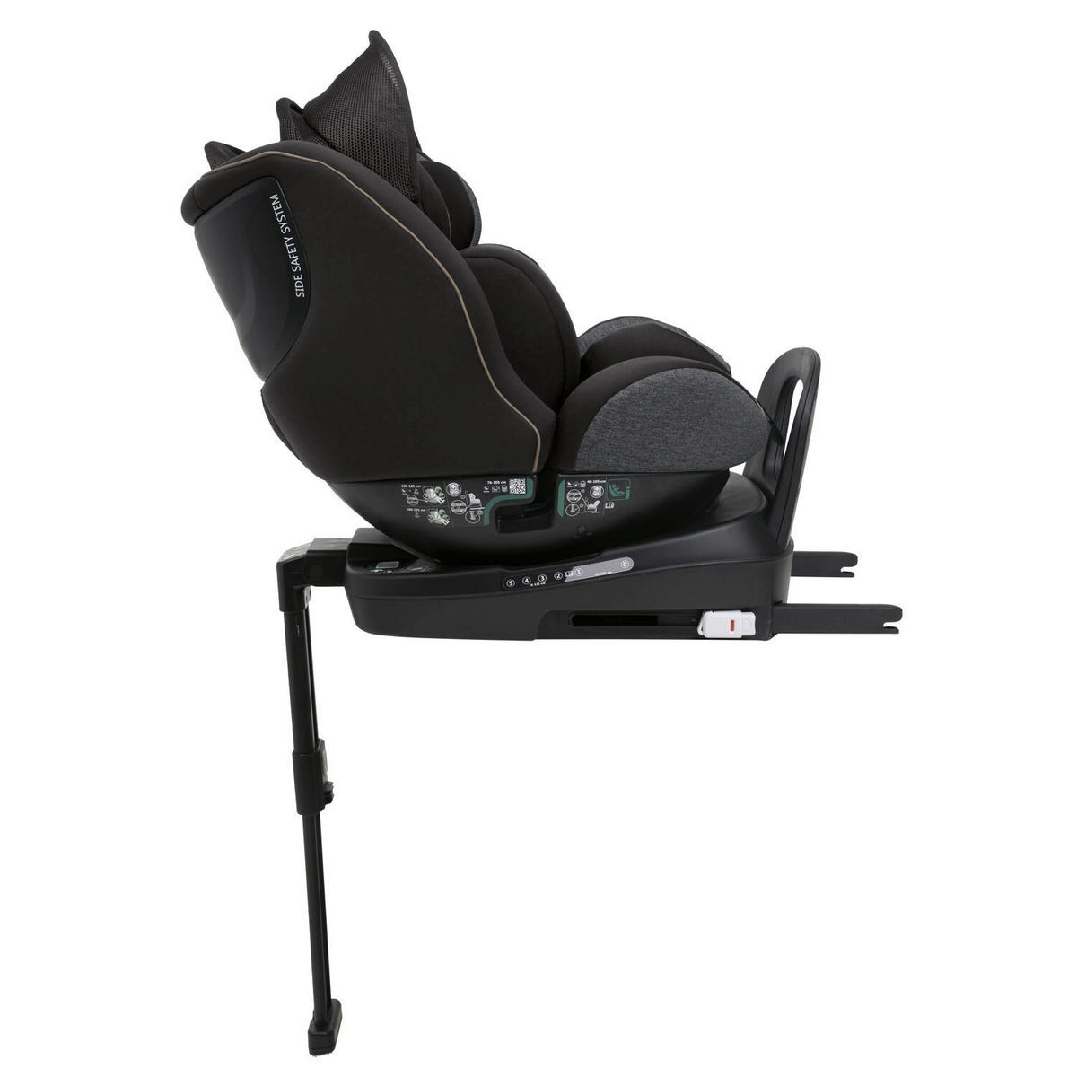 KINDERAUTOSITZ SEAT3FIT IS AIR  - Schwarz, Basics (49/44/61cm) - Chicco