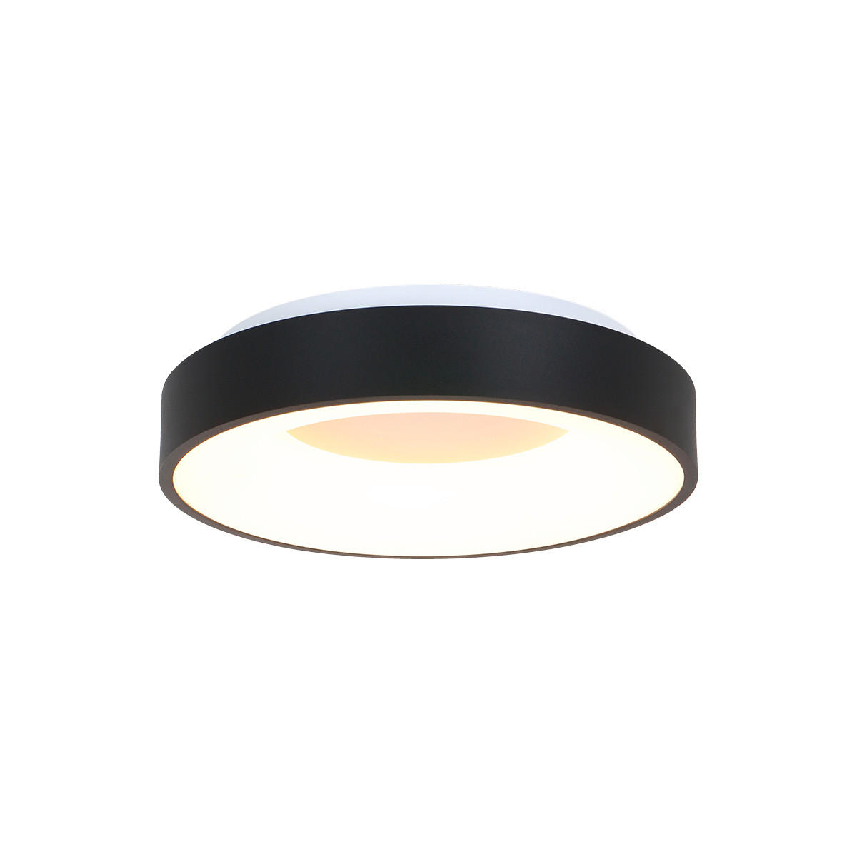 LED-DECKENLEUCHTE 38/9 cm   - Schwarz, Basics, Kunststoff/Metall (38/9cm)