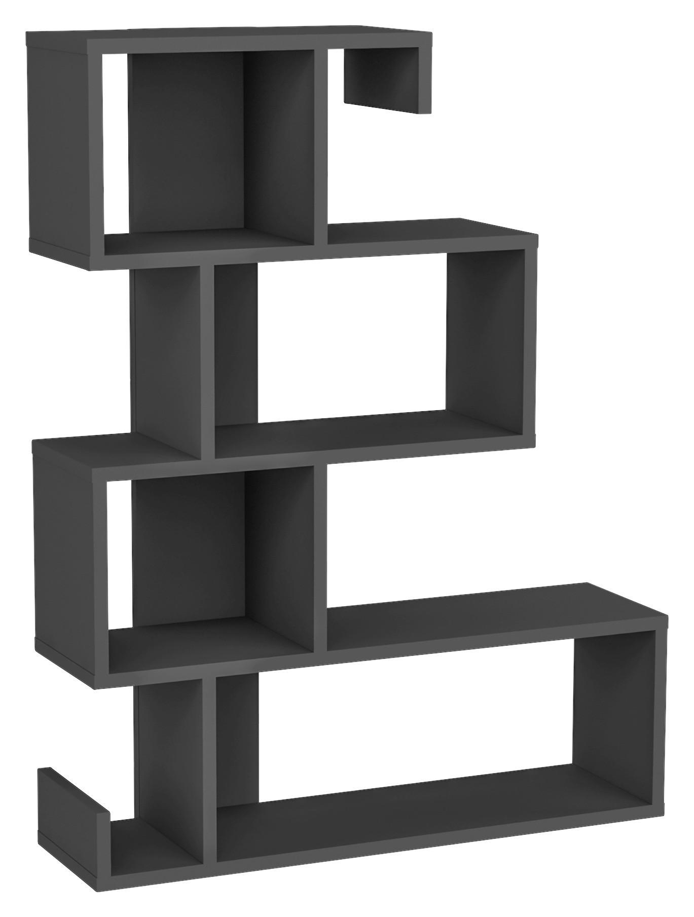 MID.YOU REGÁL, antracitová, 80/103,8/23,8 cm