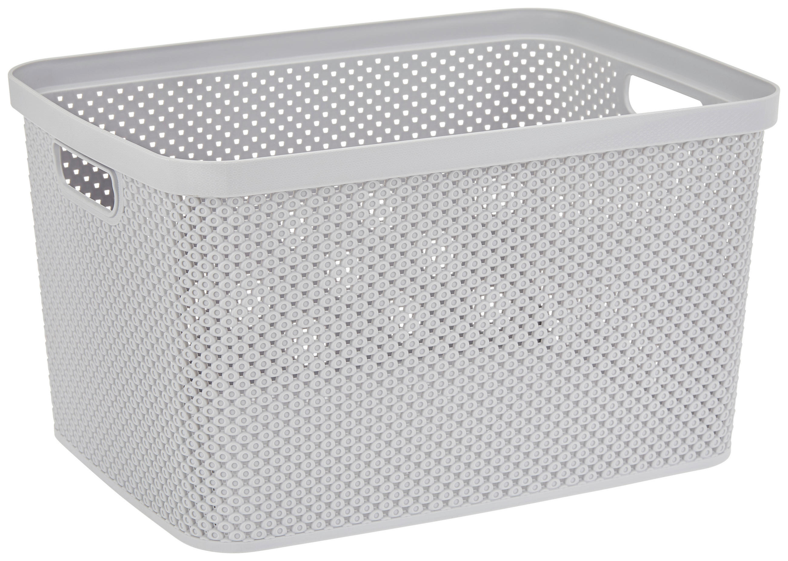 Aufbewahrungskorb Diamond 38,5x28,5 Cm Hellgrau