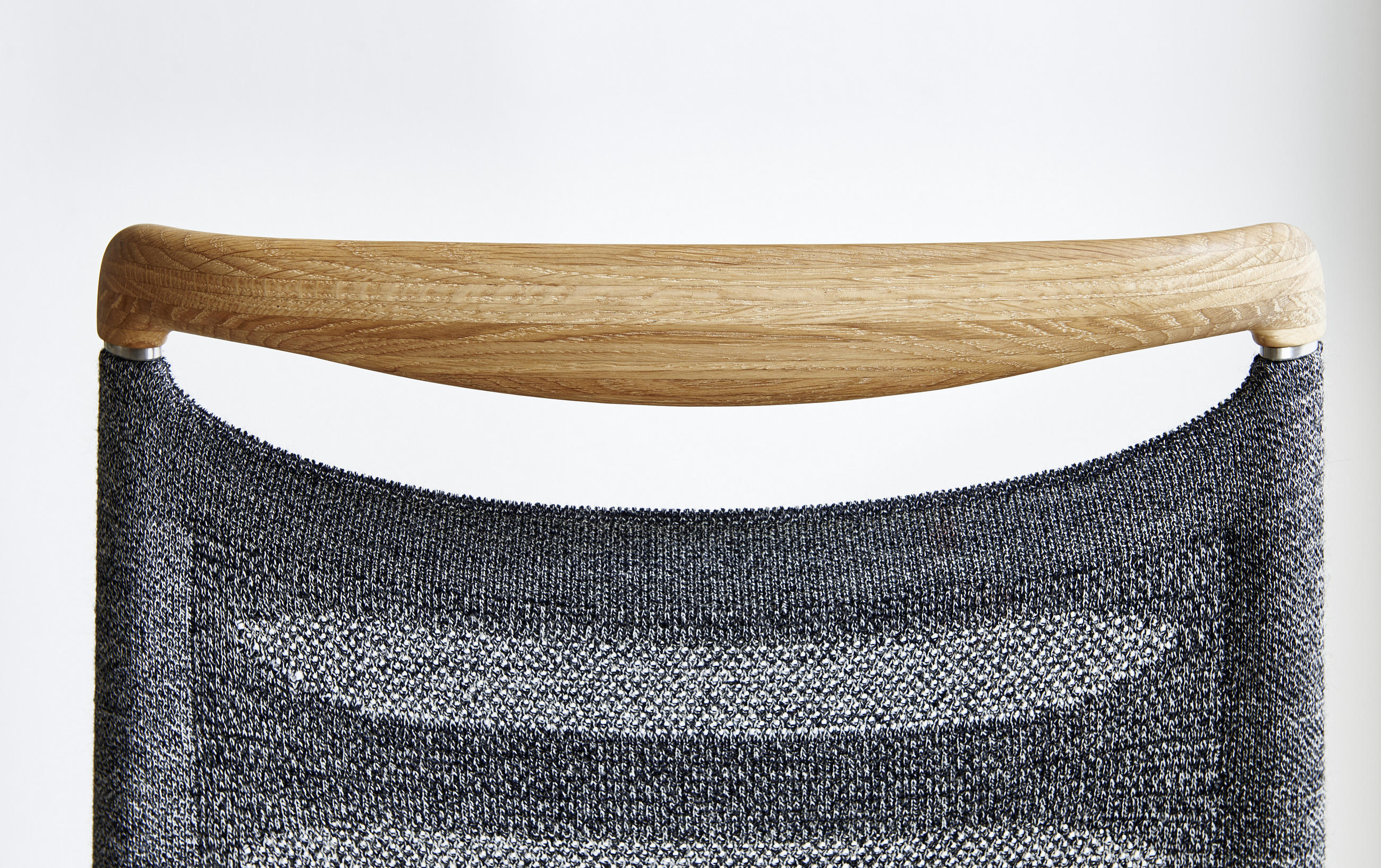 SCHWINGSTUHL  in Edelstahl Webstoff  - Edelstahlfarben/Eichefarben, Design, Holz/Textil (49/101/61cm) - Venjakob
