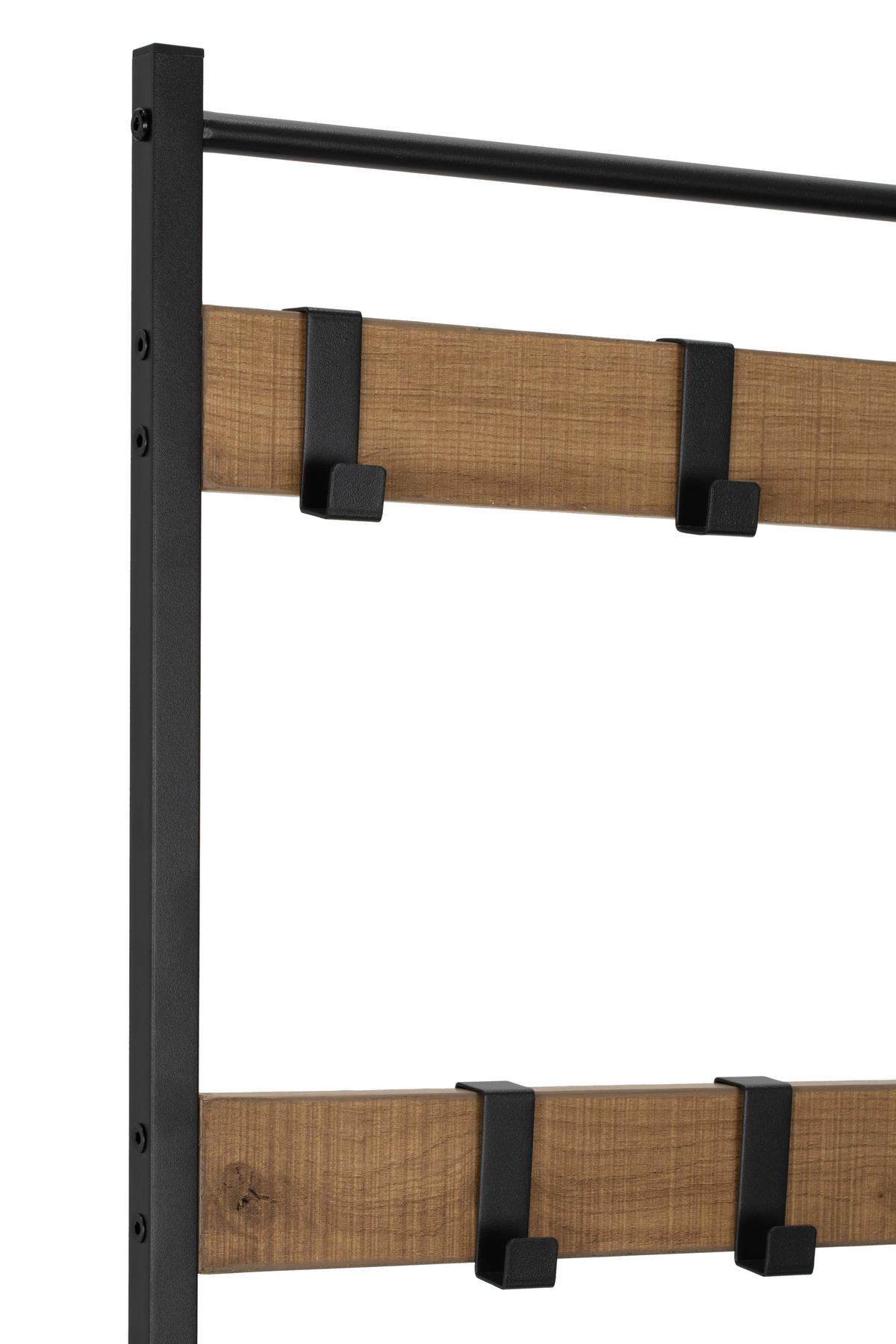 GARDEROBE  in 70/175/33 cm  - Schwarz/Naturfarben, MODERN, Holzwerkstoff/Metall (70/175/33cm) - PBJ