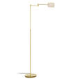 LESELEUCHTE 24/146 cm   - Goldfarben/Weiß, KONVENTIONELL, Kunststoff/Metall (24/146cm) - Novel