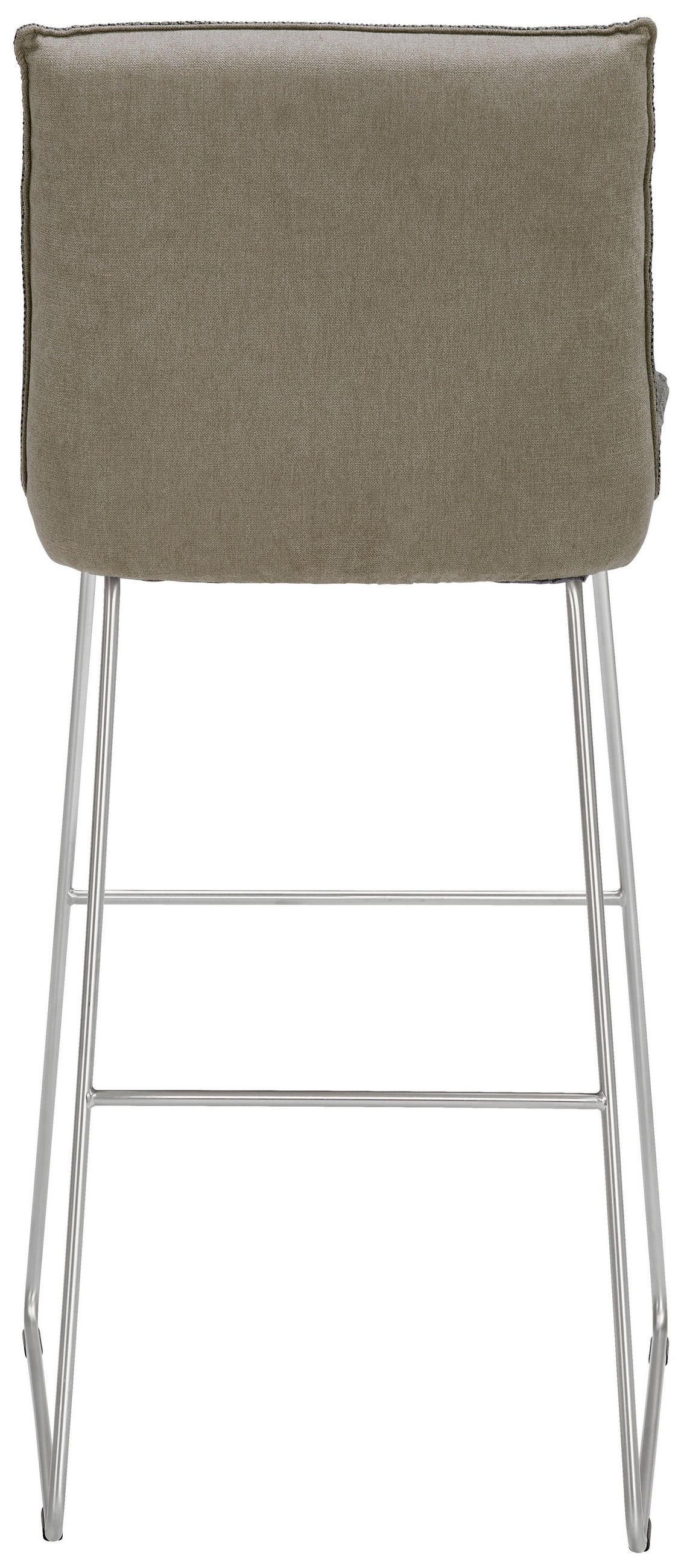 BARHOCKER in Metall, Textil Anthrazit, Grau, Edelstahlfarben  - Edelstahlfarben/Anthrazit, Design, Textil/Metall (51/107/59cm) - Dieter Knoll