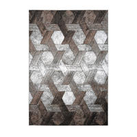 TEPPICH 160/230 cm Dominica Platin / Beige Grau  - Grau, KONVENTIONELL, Textil (160/230cm)