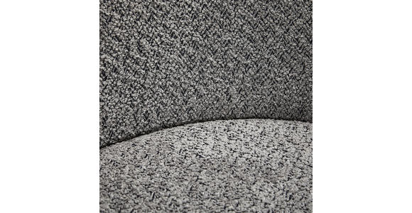 ARMLEHNSTUHL in Eisen Bouclé - Schwarz/Grau, Design, Textil/Metall (53/78/61cm) - Hom`in