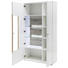 VITRINE in Weiß, Eichefarben - Eichefarben/Weiß, Design, Glas/Holzwerkstoff (90/174/37cm) - Novel VITRINE in Weiß, Eichefarben - Eichefarben/Weiß, Design, Glas/Holzwerkstoff (90/174/37cm) - Novel