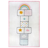 KINDERTEPPICH 120/170 cm Adventures  - Hellrosa/Creme, Design, Kunststoff/Textil (120/170cm)