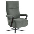 RELAXSESSEL in Textil Graublau  - Graublau/Schwarz, Design, Textil/Metall (68/117/85cm) - Cantus